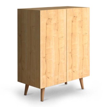 Παπουτσοθήκη μελαμίνης Luce Megapap 12 ζευγών χρώμα oak 70x35x85cm