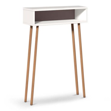 Κονσόλα Moca Megapap από μελαμίνη χρώμα λευκό 60x22x87cm 1 τεμ.