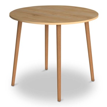 Τραπέζι Cruz Megapap από μελαμίνη χρώμα oak 92x92x75cm 1 τεμ.