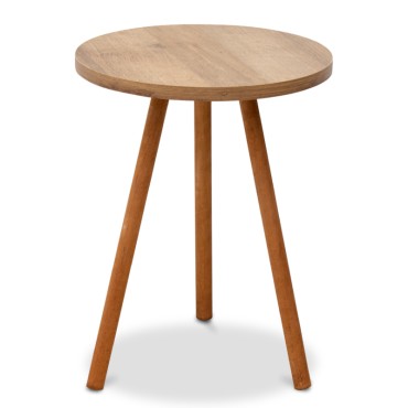 Βοηθητικό τραπεζάκι Roma Megapap από μελαμίνη χρώμα pine oak 33,5x33,5x46cm 1 τεμ.
