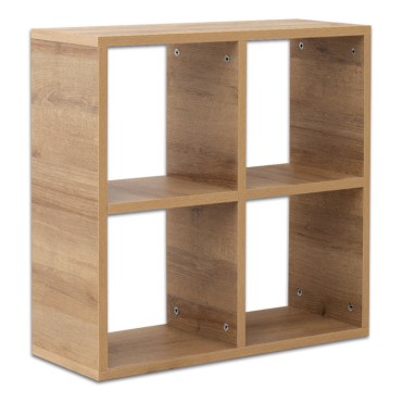 Βιβλιοθήκη Cube Megapap από μελαμίνη χρώμα pine oak 60x23x60cm 1 τεμ.