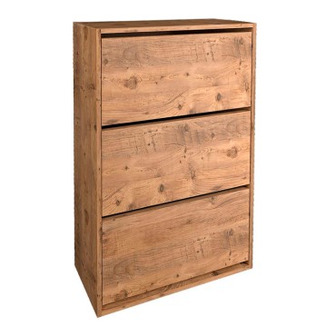 Παπουτσοθήκη μελαμίνης Nave Megapap 18 ζευγών χρώμα pine oak 73,6x24x110cm