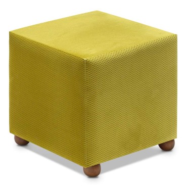 Σκαμπώ Ranma Megapap υφασμάτινο χρώμα λαδί 40x40x40cm 1 τεμ.