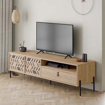 Έπιπλο τηλεόρασης Dionysos Megapap χρώμα sapphire oak 170x45x48,6cm 1 τεμ.