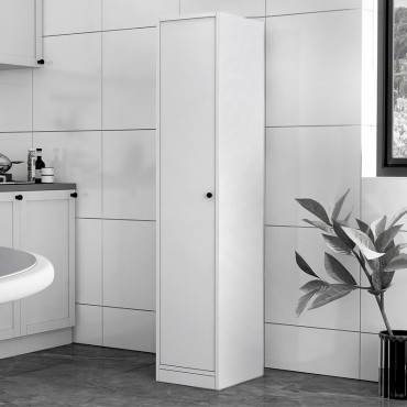 Ντουλάπι κουζίνας - μπάνιου Felix Flat Megapap χρώμα λευκό 33,6x40x166,8cm 1 τεμ.