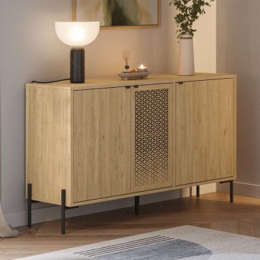 Μπουφές Naive Megapap χρώμα sapphire oak 126x40x80cm 1 τεμ.
