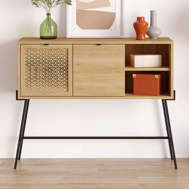 Κονσόλα Naive Megapap χρώμα sapphire oak 116x35,5x91cm 1 τεμ.
