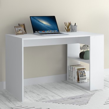 Γραφείο εργασίας Mikro Megapap χρώμα λευκό 120x60x75cm 1 τεμ.