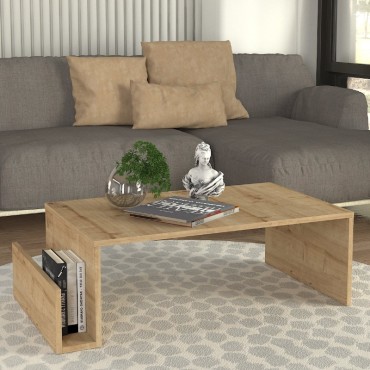 Τραπεζάκι σαλονιού Regnar Megapap χρώμα sapphire oak 100,6x55x31,8cm 1 τεμ.