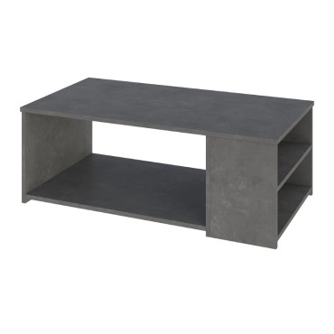 Τραπεζάκι σαλονιού Berg Megapap χρώμα γκρι ρετρό 110x60x40cm 1 τεμ.