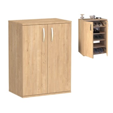 Παπουτσοθήκη - Ντουλάπι Manolo Megapap χρώμα sapphire oak 60x38x81,4cm
