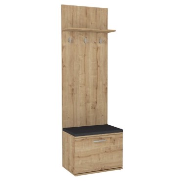 Έπιπλο εισόδου Track Megapap χρώμα sapphire oak 60x38,2x190cm 1 τεμ.