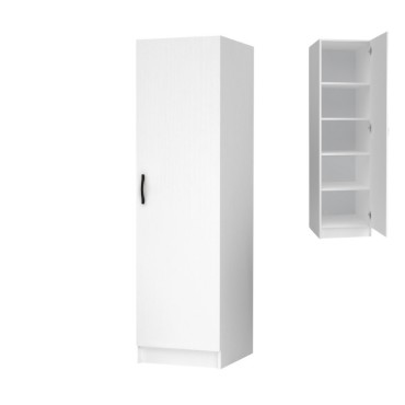 Ντουλάπα ρούχων Victoria Megapap μονόφυλλη χρώμα λευκό 50x60x181cm 1 τεμ.