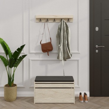 Έπιπλο εισόδου Boby Megapap χρώμα travertine 80x35x42cm 1 τεμ.