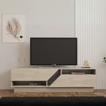 Έπιπλο τηλεόρασης Koza Megapap χρώμα travertine 160x40x45cm 1 τεμ.