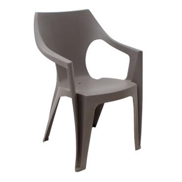 Πολυθρόνα πολυπροπυλενίου Dante χρώμα cappuccino 57x55x79cm 1 τεμ.