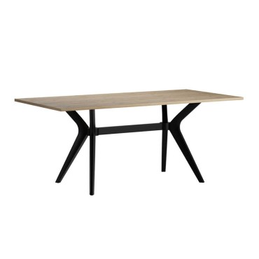 Τραπέζι Luna Megapap χρώμα florida oak 181x90x75cm 1 τεμ.