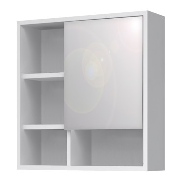 Καθρέπτης μπάνιου Demo Μegapap χρώμα λευκό 60x17,5x60cm 1 τεμ.