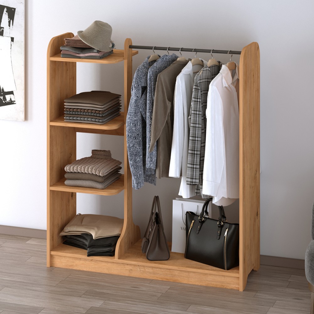 Έπιπλο εισόδου Rozesme Megapap χρώμα pine oak 120x40x135cm 1 τεμ.
