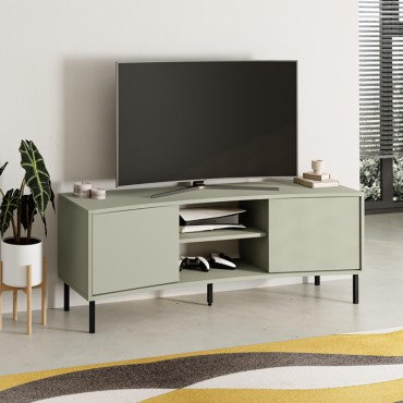 Έπιπλο τηλεόρασης Frem Megapap χρώμα ash green 150x40x55cm 1 τεμ.
