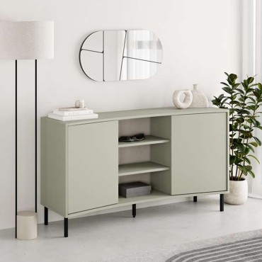 Μπουφές Frem Megapap χρώμα ash green 150x40x81cm 1 τεμ.
