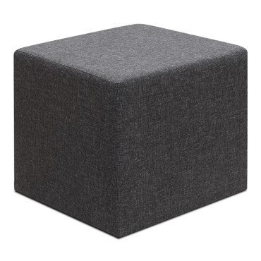 Σκαμπώ Linda Megapap υφασμάτινο χρώμα ανθρακί 40x40x40cm 1 τεμ.