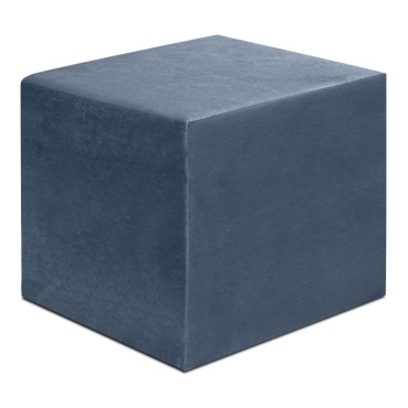 Σκαμπώ April Megapap βελούδινο χρώμα ανθρακί 40x40x40cm 1 τεμ.