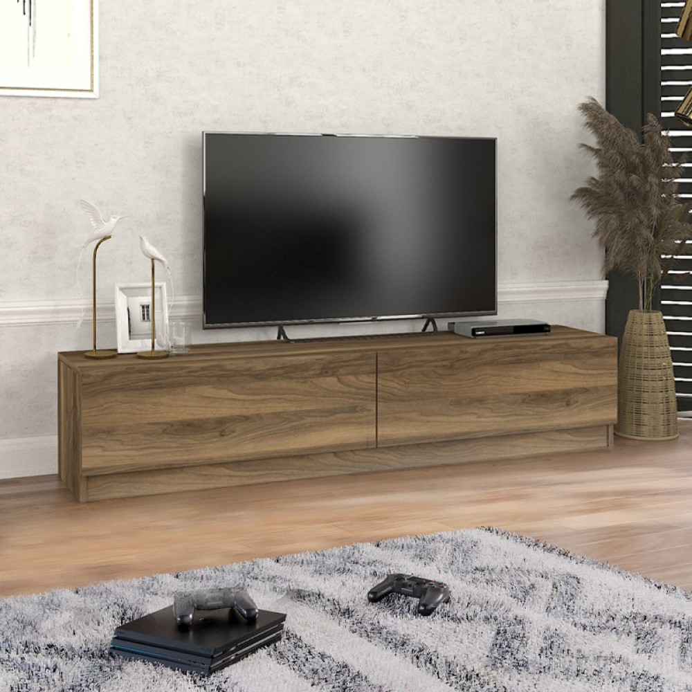 Έπιπλο τηλεόρασης Ahenk Megapap χρώμα καρυδί 160x31,3x32,9cm 1 τεμ.