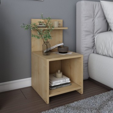 Κομοδίνο Ulman Megapap χρώμα sapphire oak 35x37x72cm 1 τεμ.