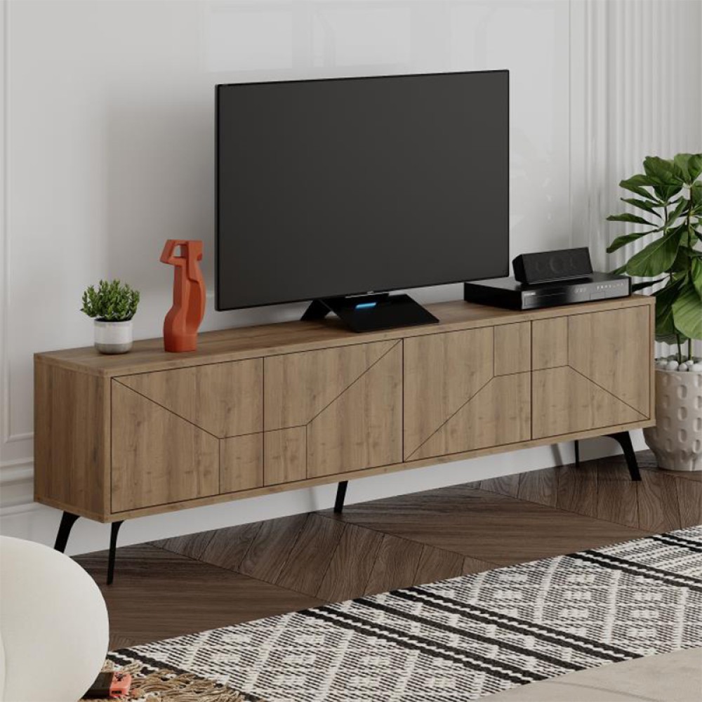 Έπιπλο τηλεόρασης Dune Megapap χρώμα ανοιχτό καρυδί 180x29,6x50cm 1 τεμ. Έπιπλο τηλεόρασης Dune Megapap χρώμα ανοιχτό καρυδί 180x29,6x50cm 1 τεμ.