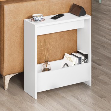 Τραπεζάκι βοηθητικό Simpi Megapap χρώμα λευκό 55x20x60cm 1 τεμ.