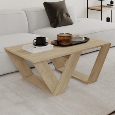 Τραπεζάκι σαλονιού Pipra Megapap χρώμα sapphire oak 110x60x40cm 1 τεμ.