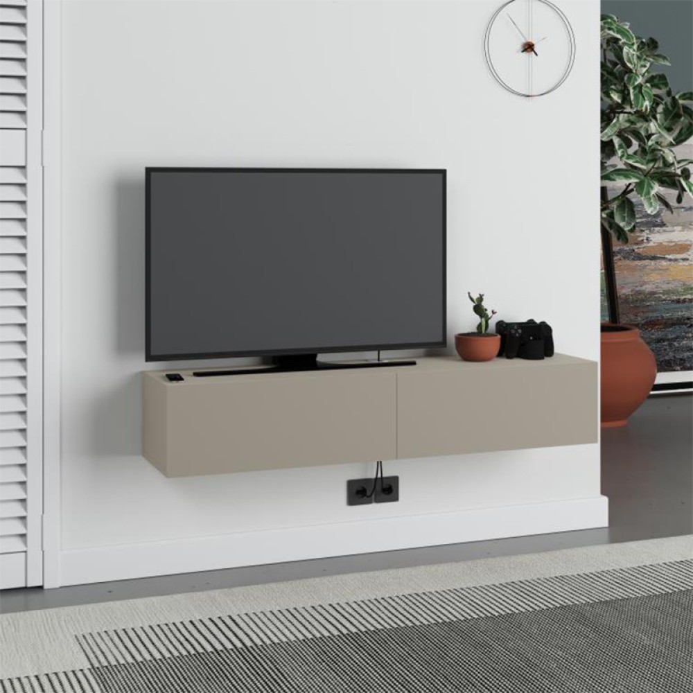Έπιπλο τηλεόρασης επιτοίχιο Francy Megapap χρώμα sandstone 135x31,7x25cm 1 τεμ. Έπιπλο τηλεόρασης επιτοίχιο Francy Megapap χρώμα sandstone 135x31,7x25cm 1 τεμ.