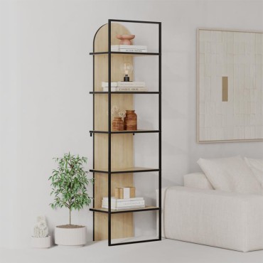 Βιβλιοθήκη Archy Megapap χρώμα sapphire oak 53x31,7x180cm 1 τεμ.