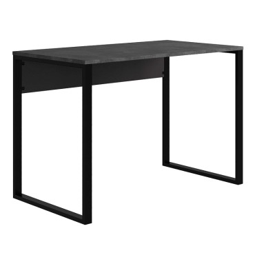 Γραφείο εργασίας Inna Megapap χρώμα γκρι ρετρό - silky black 100x60x75cm 1 τεμ.