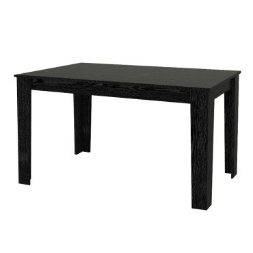 Τραπέζι Darlen Megapap χρώμα sencron black 125x72x74cm 1 τεμ.