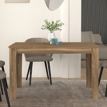 Τραπέζι Darlen Megapap χρώμα καρυδί 125x72x74cm 1 τεμ.