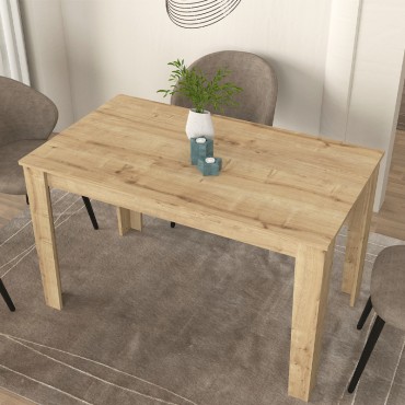 Τραπέζι Darlen Megapap χρώμα sapphire oak 125x72x74cm 1 τεμ.