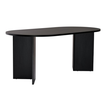 Τραπέζι Sablin Megapap χρώμα black wood 180x89,5x75cm 1 τεμ.