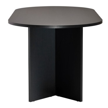 Τραπέζι Sablin Megapap χρώμα black wood 180x89,5x75cm 1 τεμ.