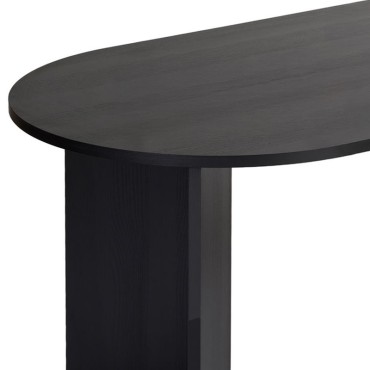 Τραπέζι Sablin Megapap χρώμα black wood 180x89,5x75cm 1 τεμ.