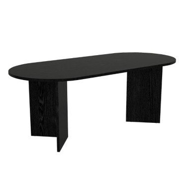 Τραπέζι Cortado Megapap χρώμα sencron black 200x90x74cm 1 τεμ.