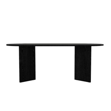 Τραπέζι Cortado Megapap χρώμα sencron black 200x90x74cm 1 τεμ.