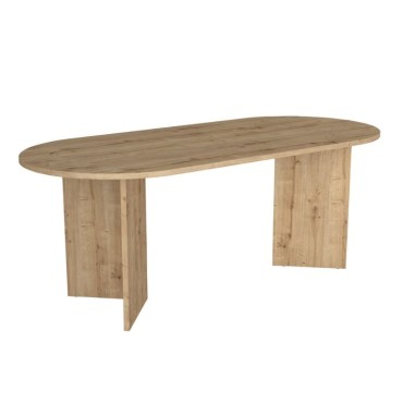 Τραπέζι Cortado Megapap χρώμα sapphire oak 200x90x74cm 1 τεμ.