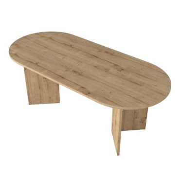 Τραπέζι Cortado Megapap χρώμα sapphire oak 200x90x74cm 1 τεμ.