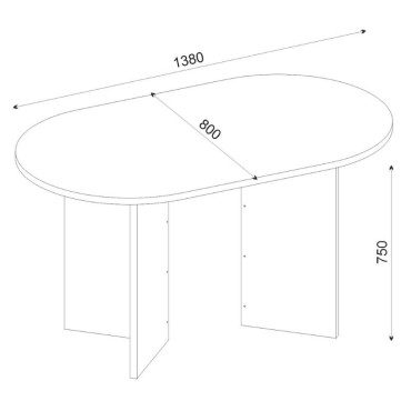 Τραπέζι Cortado Megapap χρώμα λευκό εφέ μαρμάρου 138x80x75cm 1 τεμ.