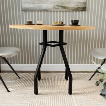 Τραπέζι Roma Megapap χρώμα pine oak 80x75cm 1 τεμ.