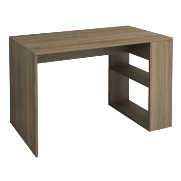 Γραφείο εργασίας Mikro Megapap χρώμα καρυδί 120x60x75cm 1 τεμ.