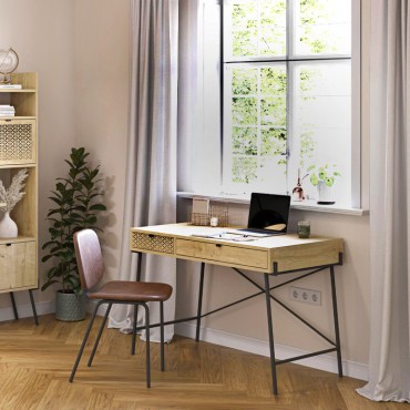 Γραφείο εργασίας Naive Megapap χρώμα sapphire oak 113,4x60x77,5cm 1 τεμ.