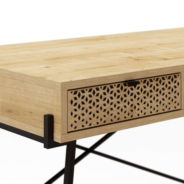 Γραφείο εργασίας Naive Megapap χρώμα sapphire oak 113,4x60x77,5cm 1 τεμ.